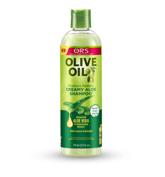 ORS Olive Oil Moisture Restore Creamy Aloe Shampoo – Strengthen & Nourish Replenishing Conditioner Infused with Sweet Orange Oil – Bundle (3)
